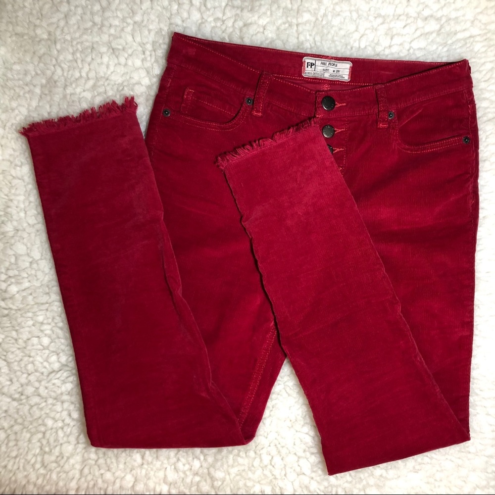 Free People Red Cords